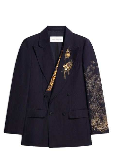 embellished blazer man navy DRIES VAN NOTEN | 251-020433-1305509